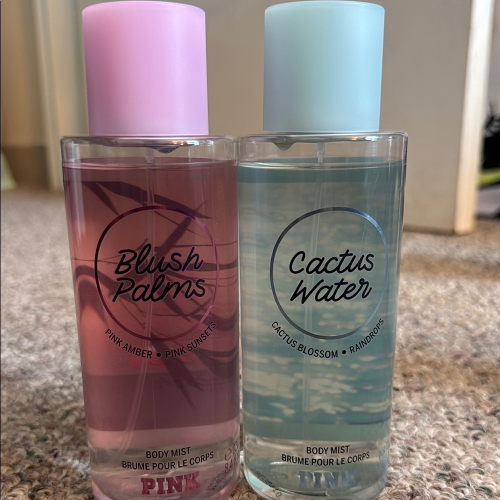 VS Pink-  Blush Palms and Cactus Water Body Mist Set